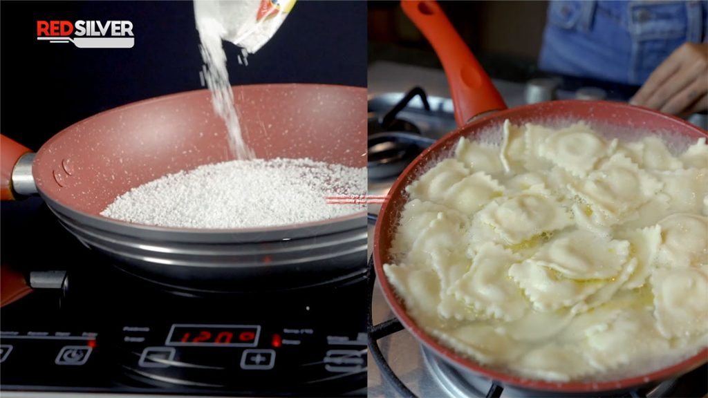 EXCLUSIVO: NOVA PANEA SUPER ANTIADERENTE VIRA FEBRE NO BRASIL! 8 A RedSilver pode ser usada em diversos tipos de fogão. Foto: Reprodução